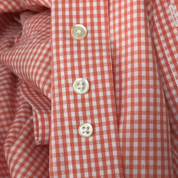 Brooks Brothers Madison Dress Shirt 100% Supina Cotton Button Front Apricot NWOT - Picture 10 of 14